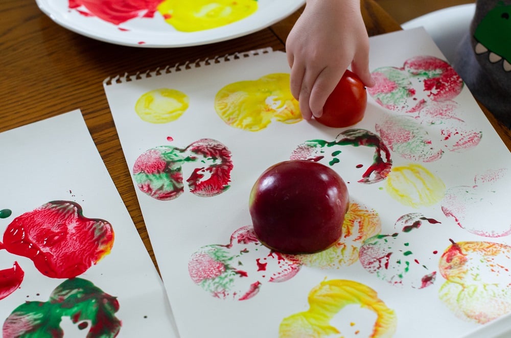 Vegetable Stamp Painting