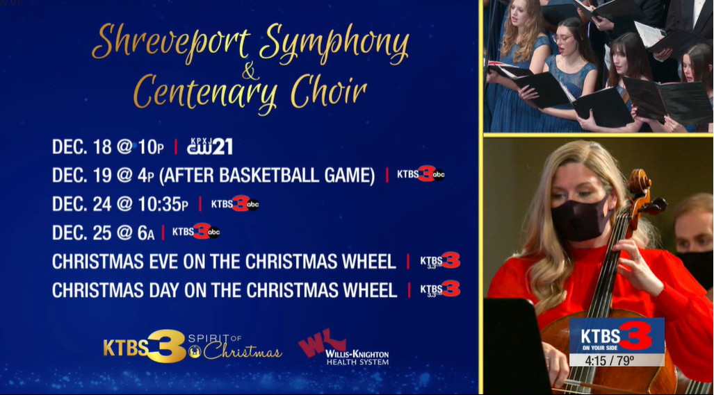Centenary College Choir Christmas 2022 Ktbs 🎅 Centenary College Choir Christmas Program 🎅 | Macaroni Kid  Shreveport-Bossier