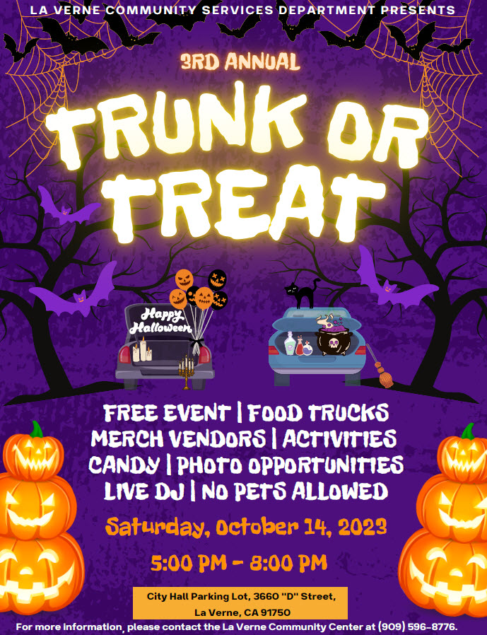 Spooktacular Fun at La Verne's Trunk or Treat! | Macaroni KID Upland ...