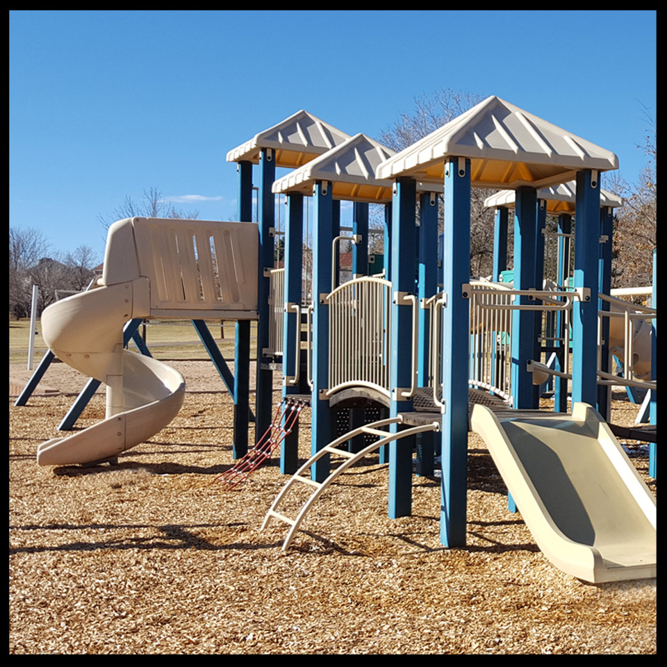 Playground at Tommy Davis Park in Greenwood Village, Colorado