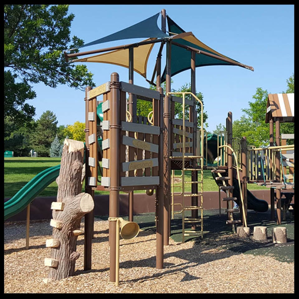 Playground at Hunters Hill Park in Centennial, Colorado
