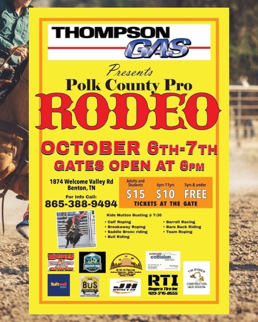 Polk County Pro Rodeo | Macaroni KID Cleveland-Athens-Etowah