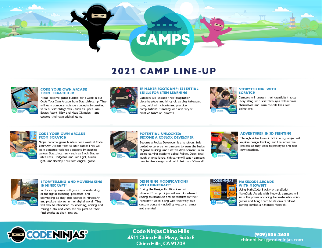 DEAL Code Ninjas Camp Special Register for 3 Camps GET ONE FREE