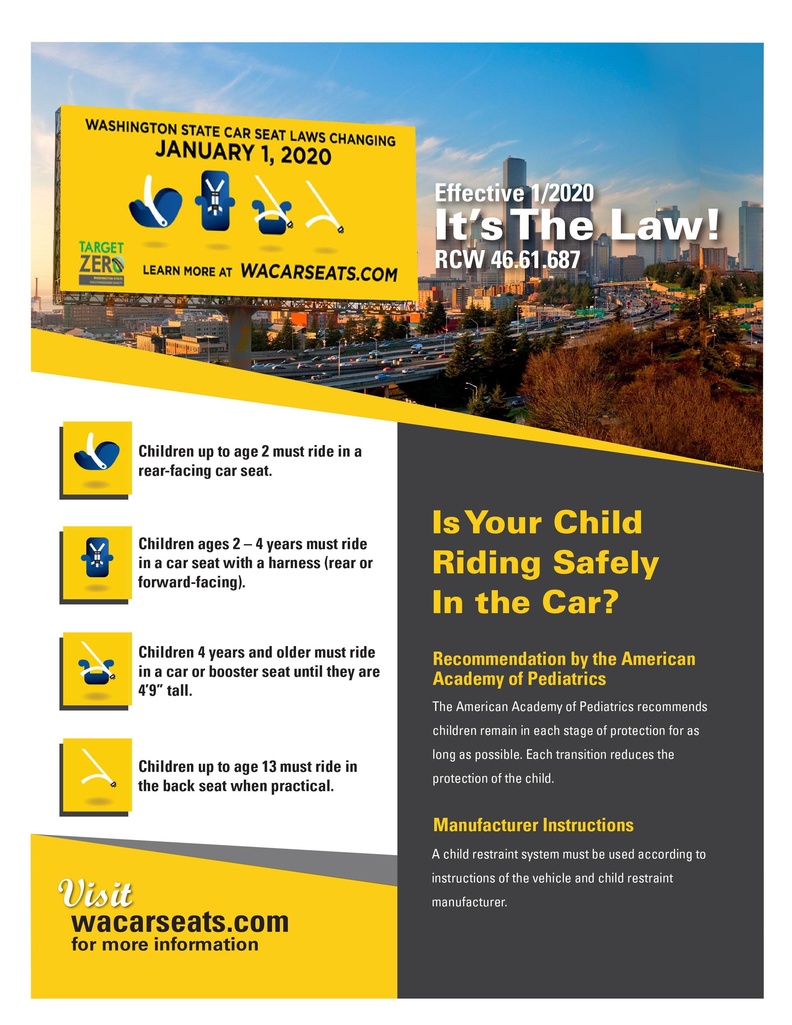 Car Seat Laws Changing in 2020 | Macaroni KID Monroe - Duvall