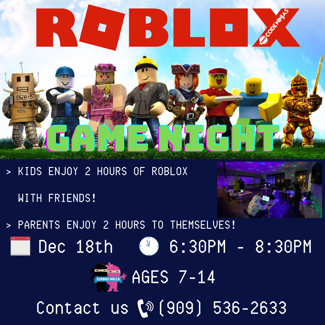 ROBLOX CREATE 3-DAY TECH CAMP  Macaroni KID Chino Hills-Chino