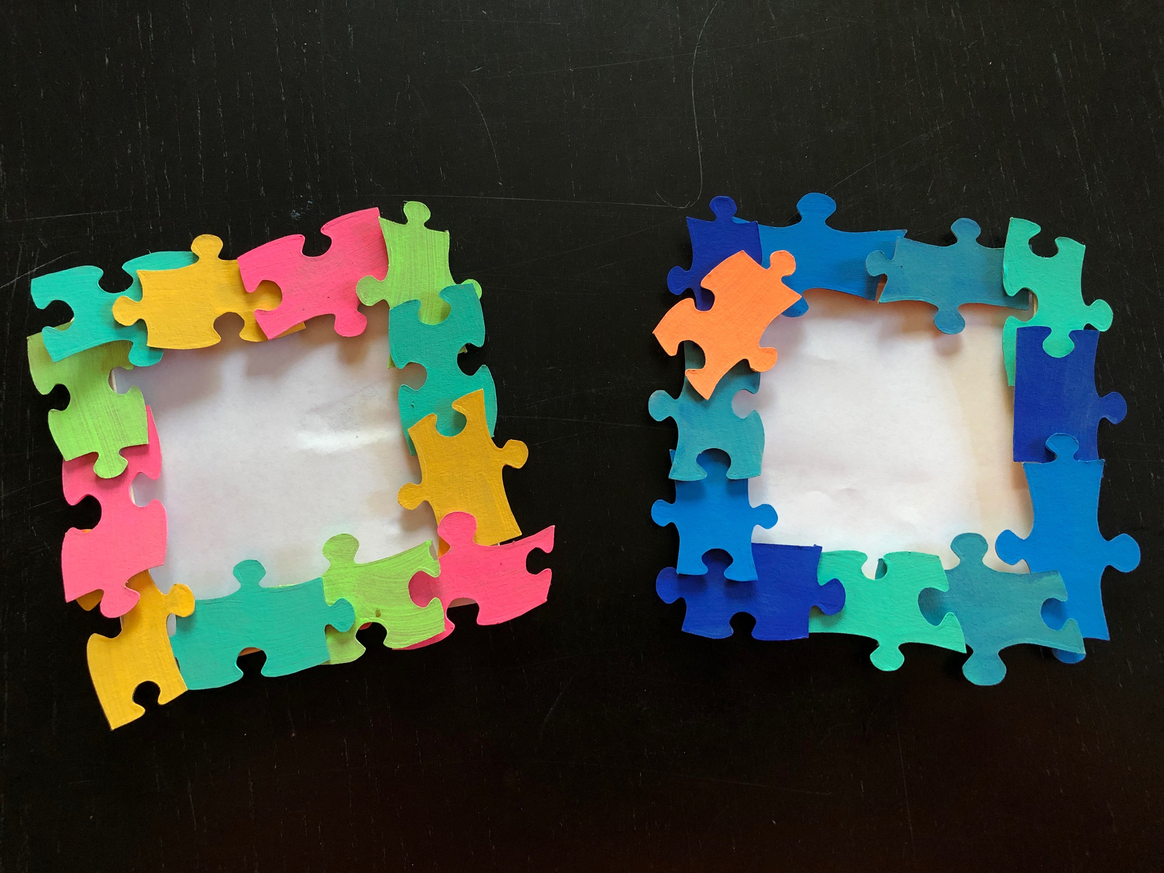 Blank Puzzles With Frames, Kids Crafts