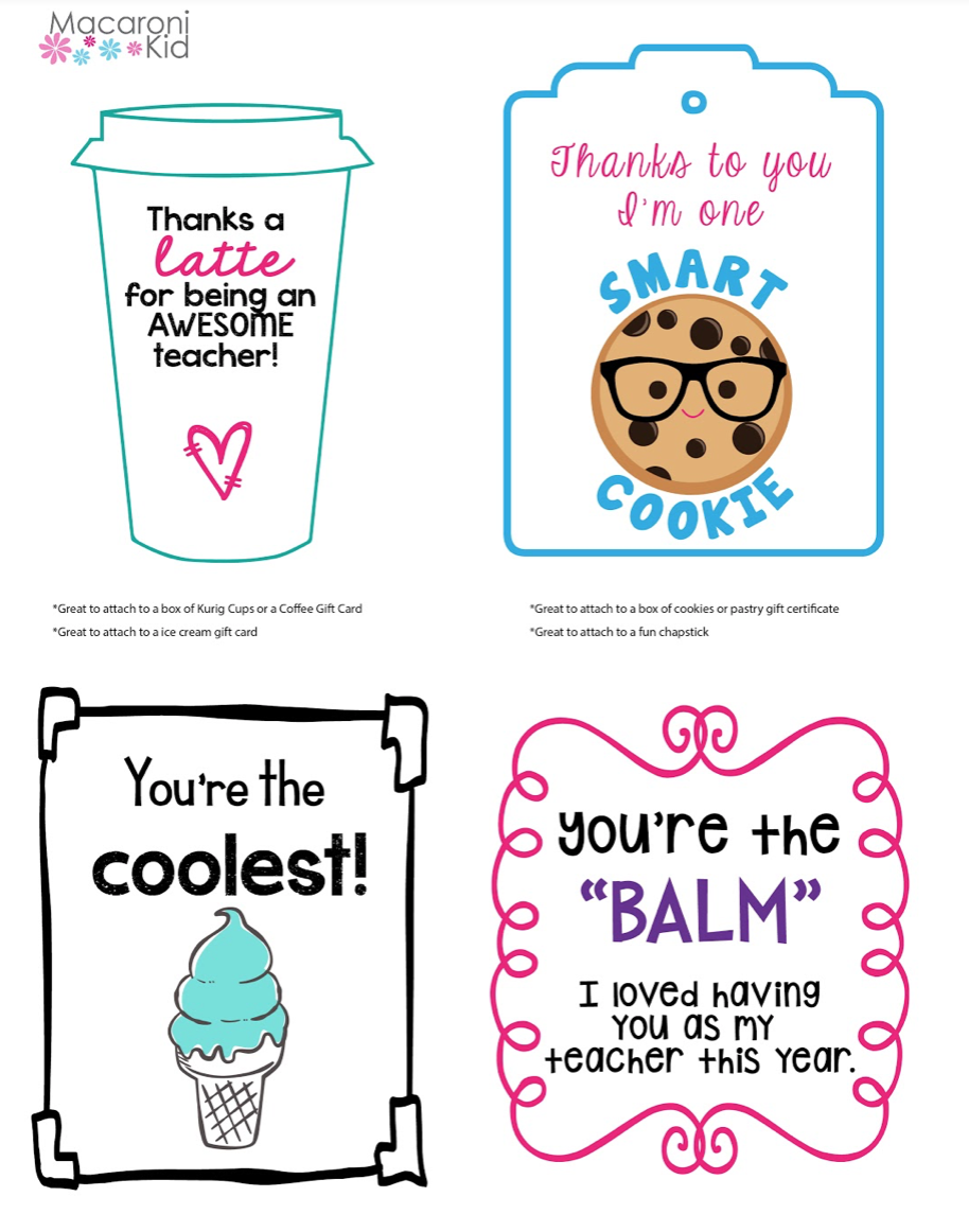 M M Appreciation Printable