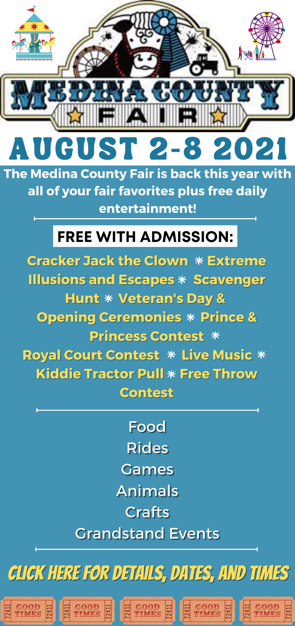 Medina County Fair Back for 2021 Macaroni KID Medina County