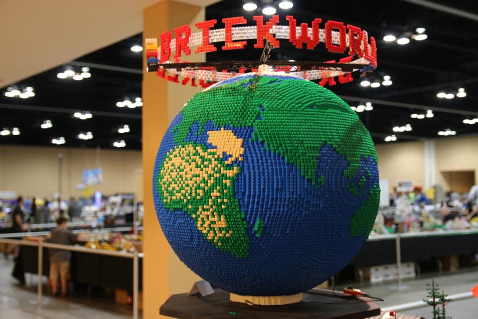 LEGO® unveiled a 13ft globe showcasing creations from 430 children