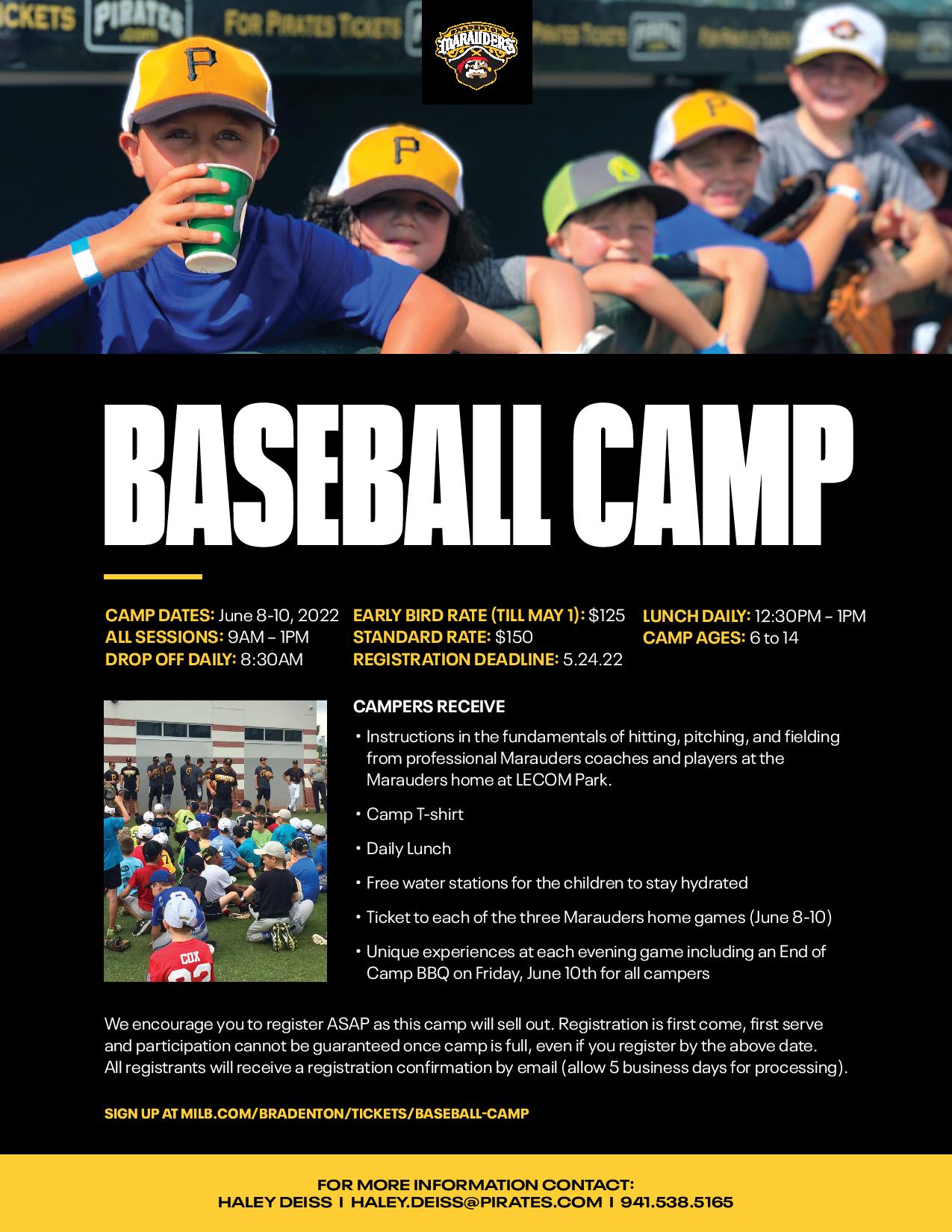 Bradenton Marauders Baseball Camp | Macaroni KID Bradenton