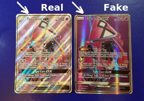 real and fake pokemon cards