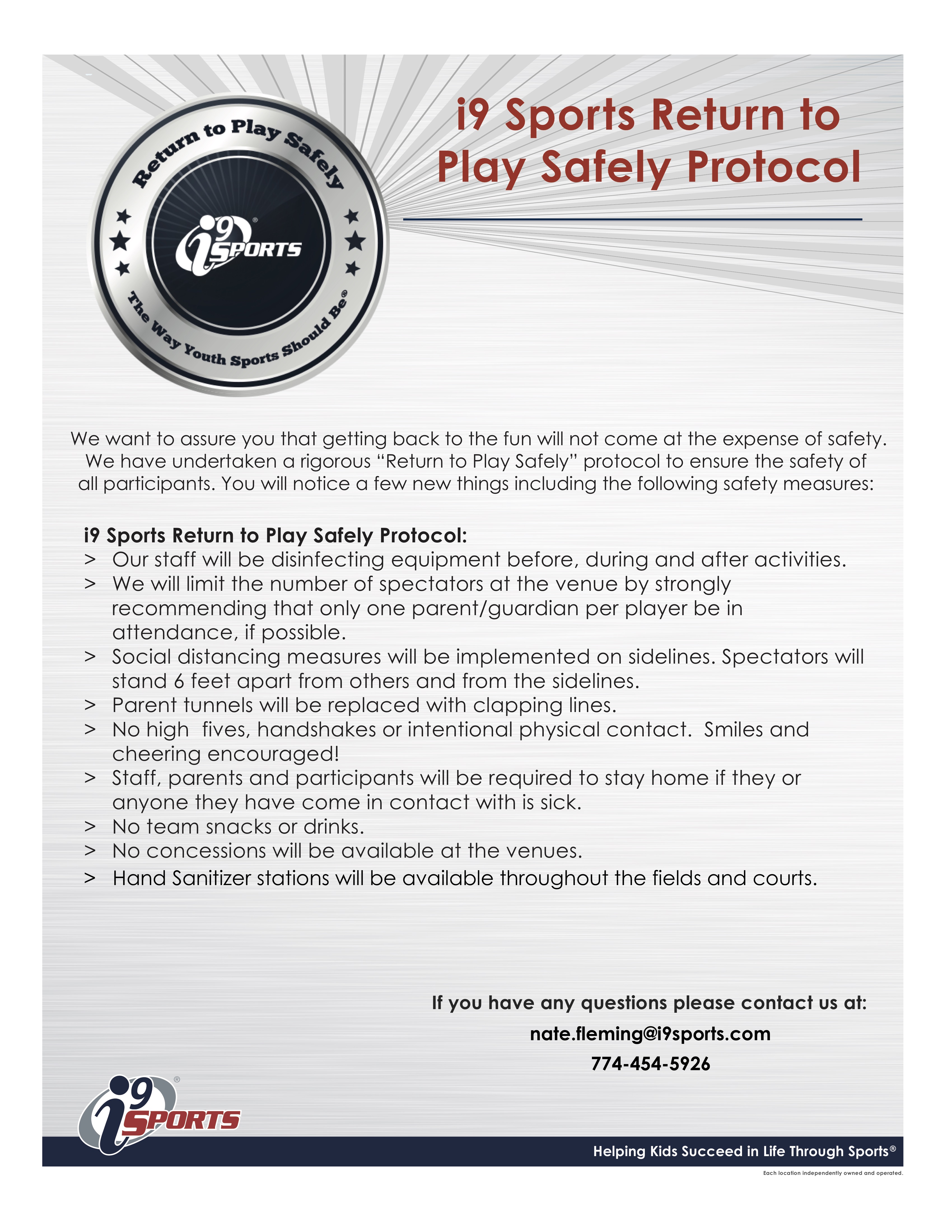 i9 Sports Brings Back Youth Sports For The Summer, Safely Macaroni