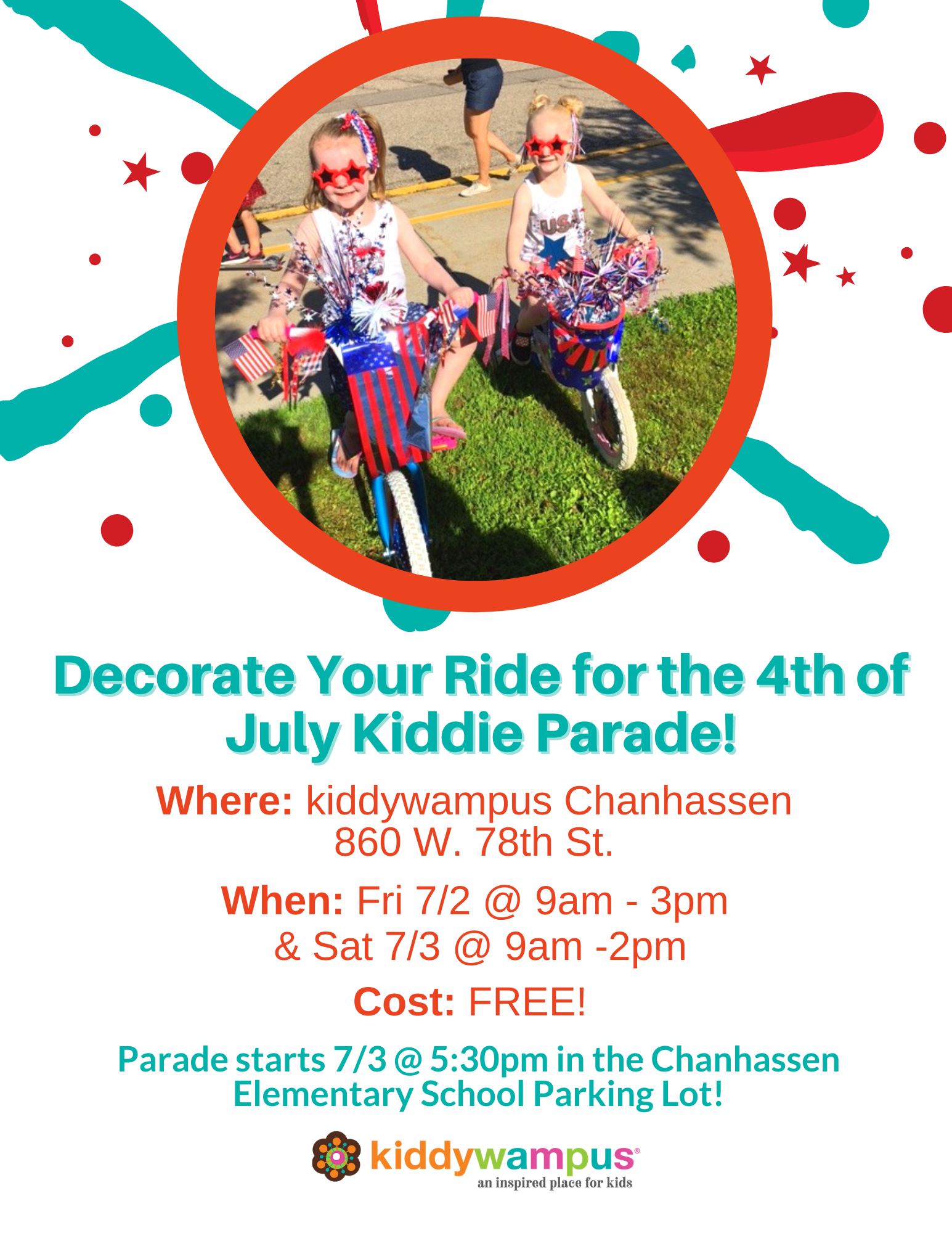 Free Kiddie Parade Decorating Event at kiddywampus in Chanhassen, MN