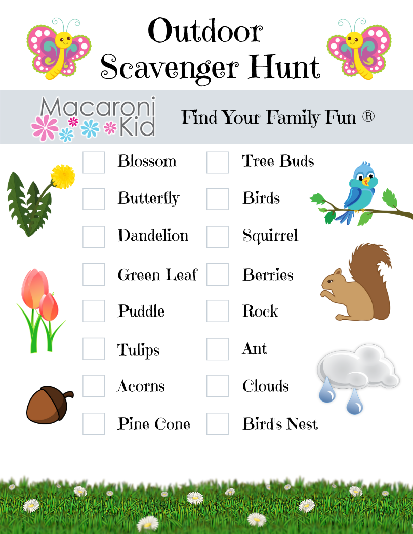 kids scavenger hunt