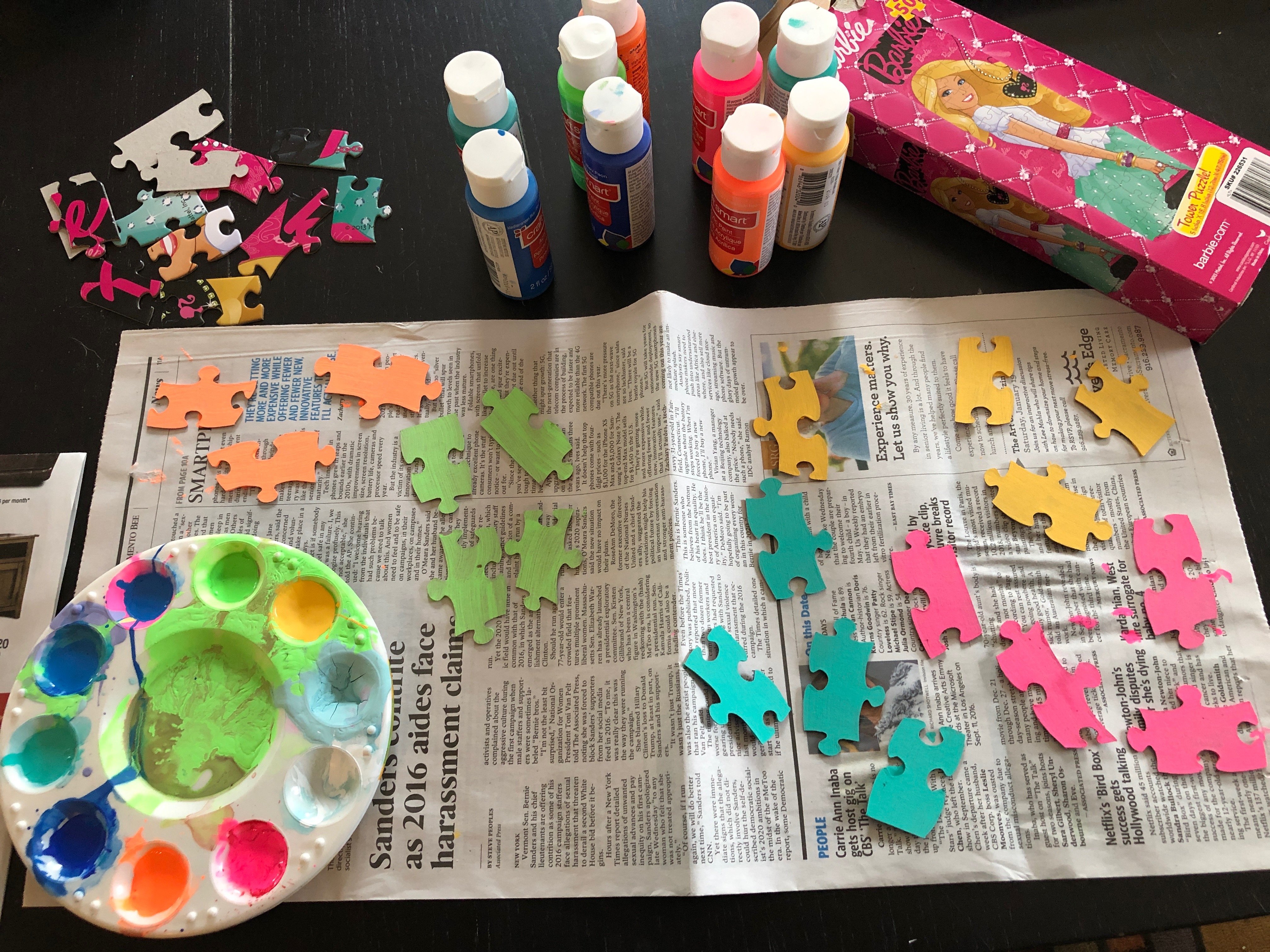 Kid Craft: Easy DIY Puzzle Piece Frames