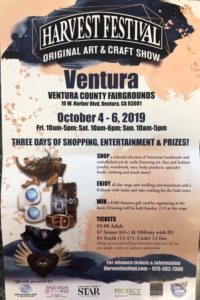 Save the Date The Ventura Harvest Festival® Original Art & Craft Show