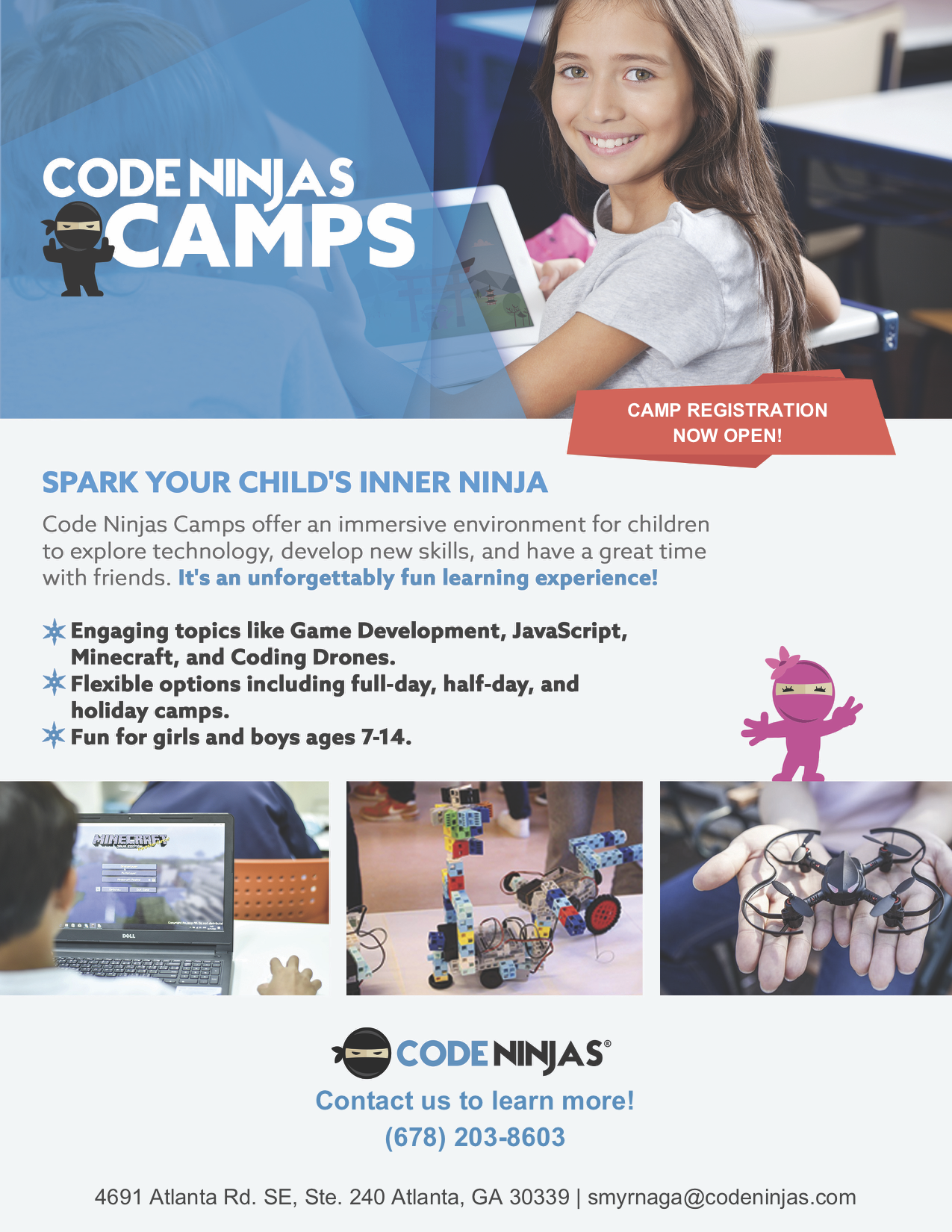 Code Ninjas Summer Camps Smyrna Vinings - roblox camp at code ninjas papillion
