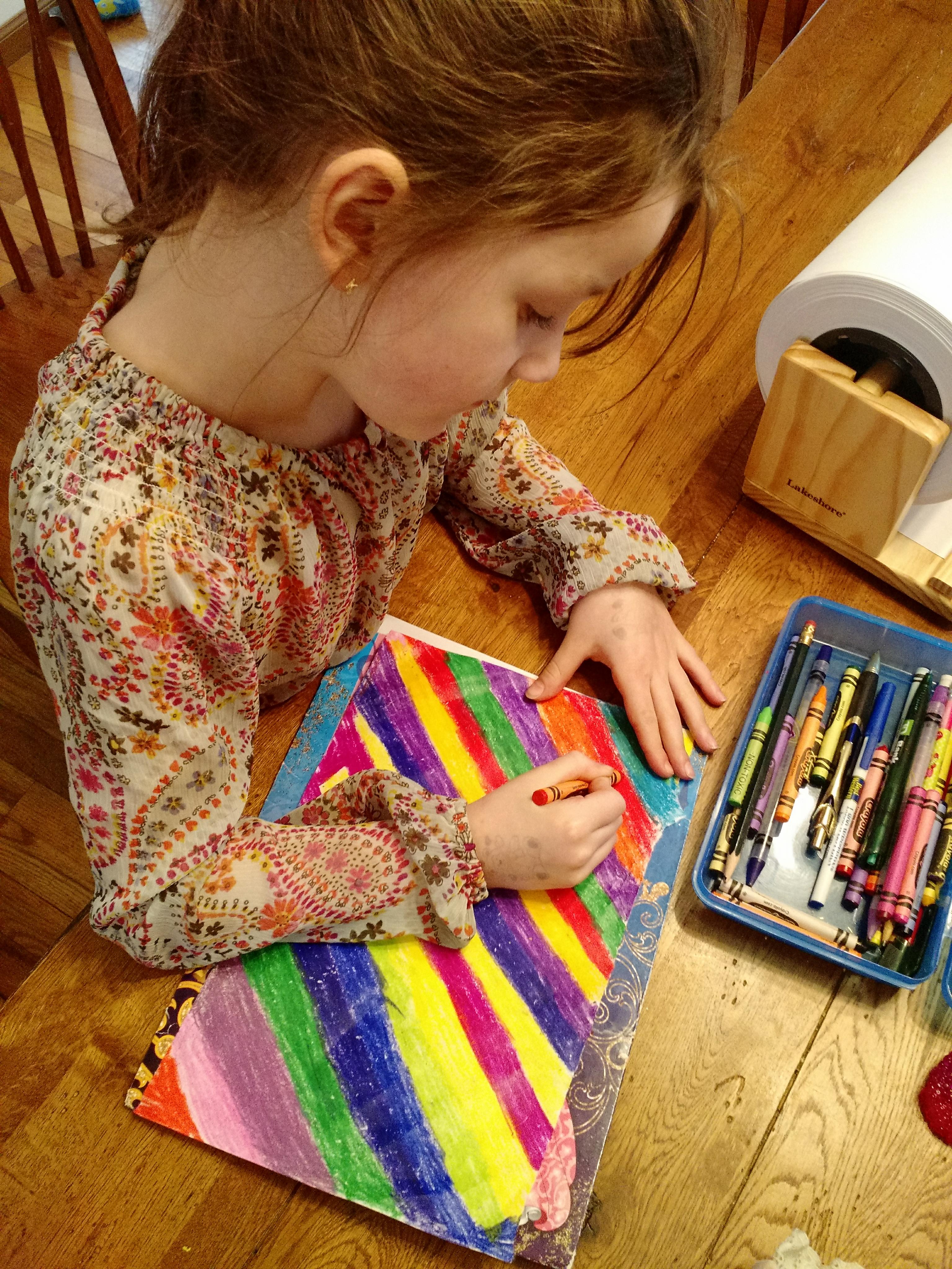 How to Make Your Own Scratch Art with Crayons