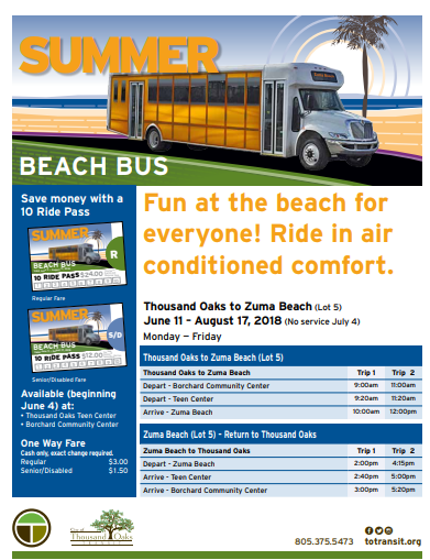 How to get to Zuma Beach in Malibu by Bus?