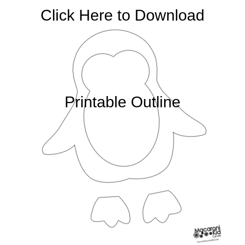 penguin stencil printable