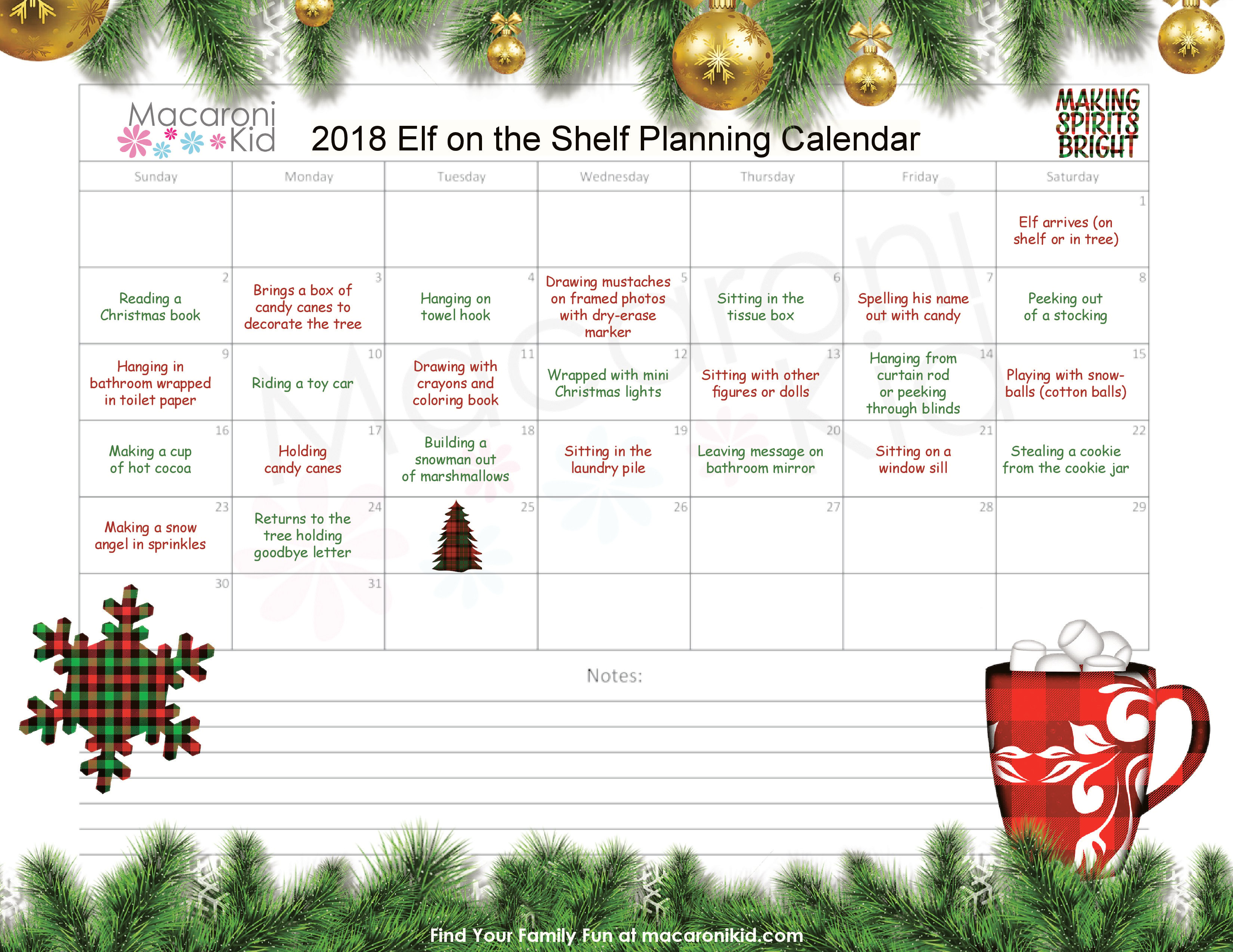 Free Elf on the Shelf Printables: For All Levels of Elfing Families ...