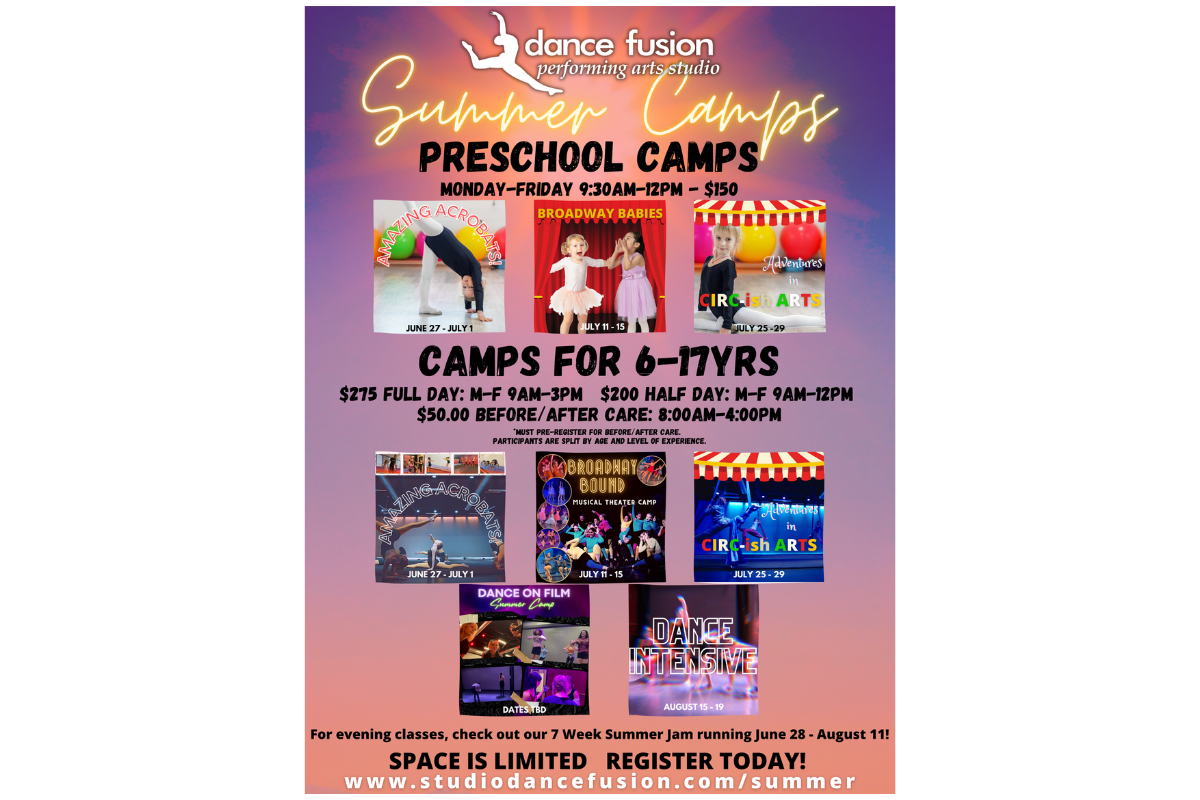 Dance Fusion, Dance Camp, Nazareth, Summer Camp, Lehigh Valley