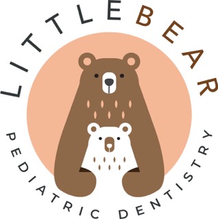 Little Bear Logo Brown Bear and White Bear in a circle