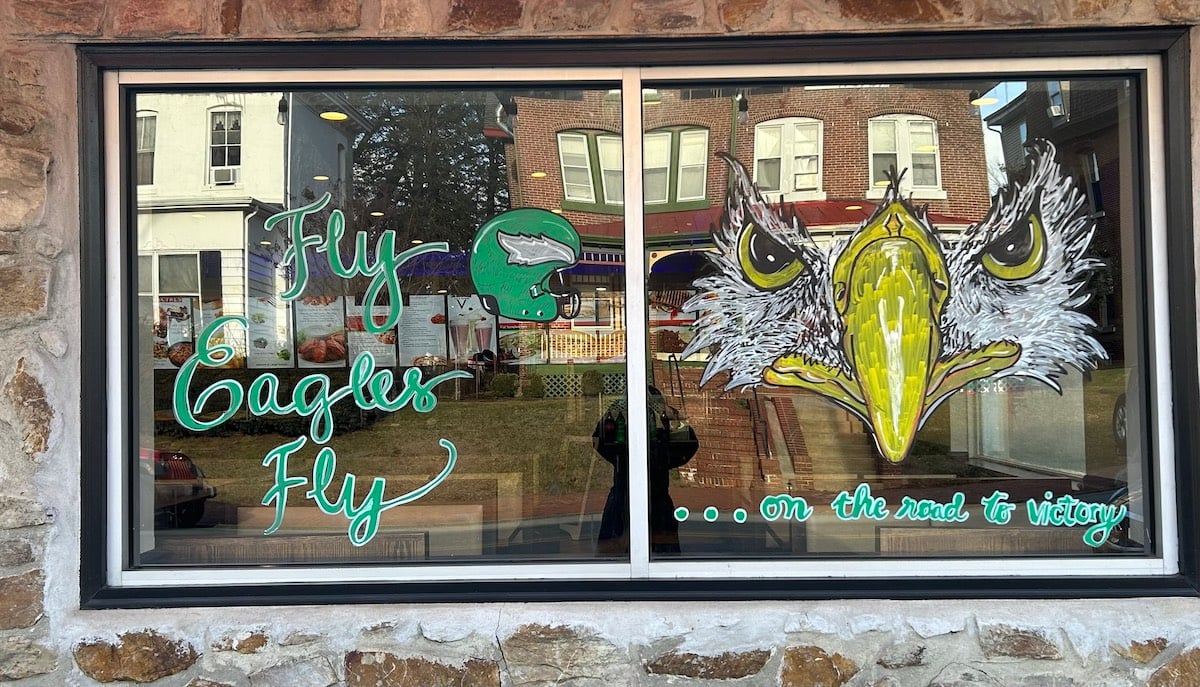 Birl Girl Designs Window Art Eagles Themed