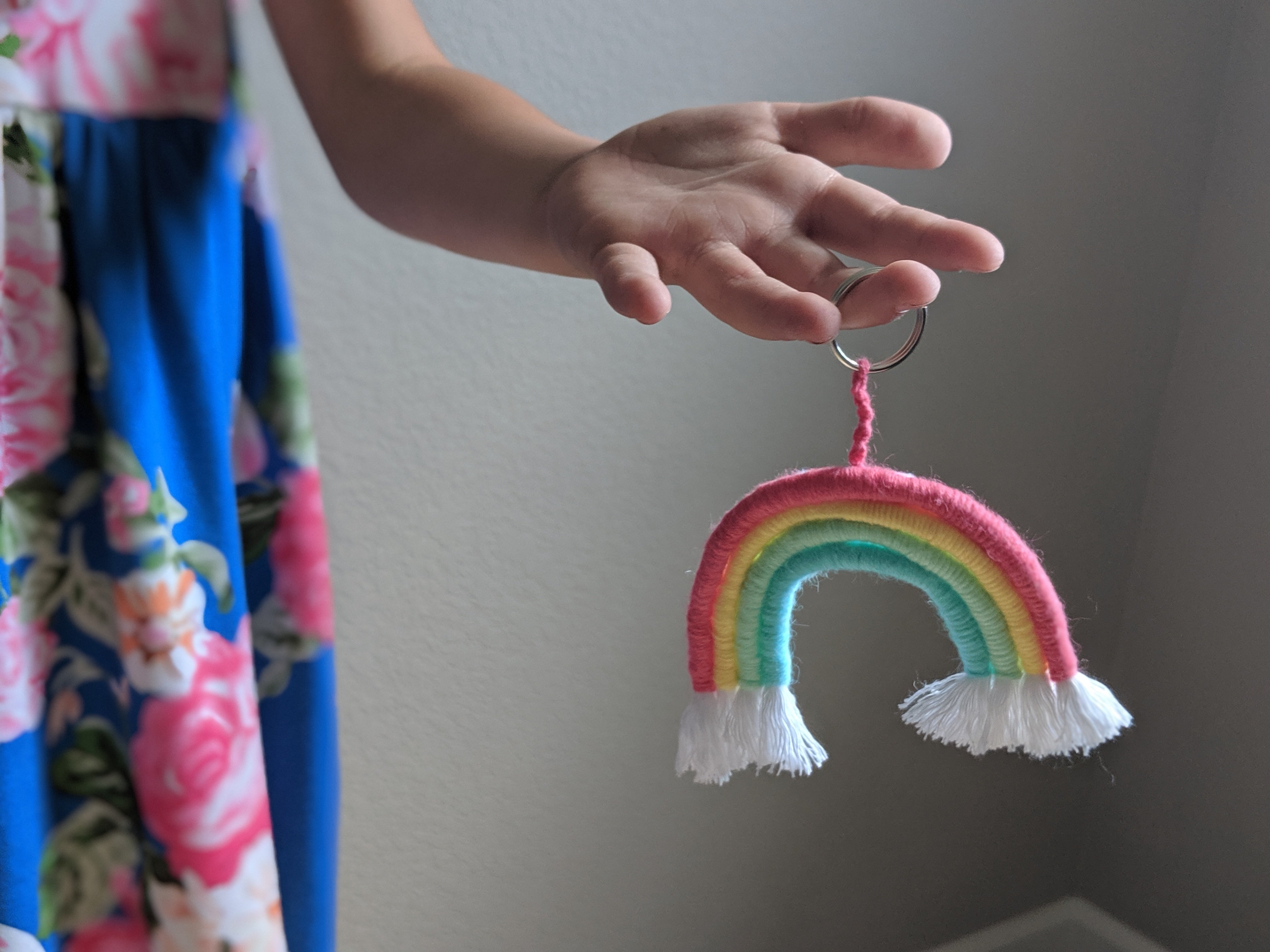 How To Make A Colorful, Fun Rope And Yarn Keychain