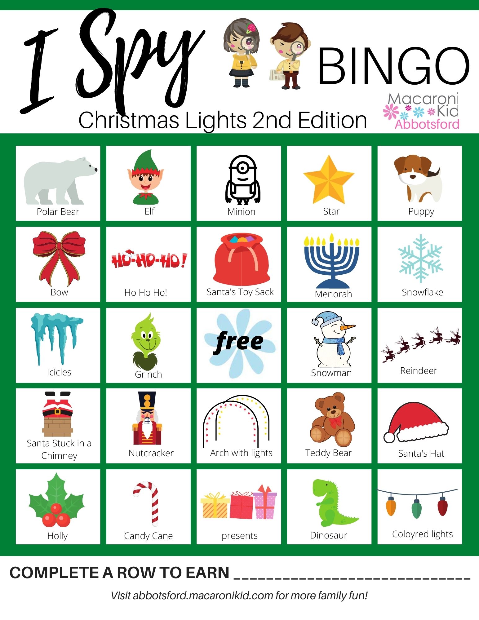 Christmas Lights I Spy Bingo 2nd Edition! Macaroni KID Abbotsford