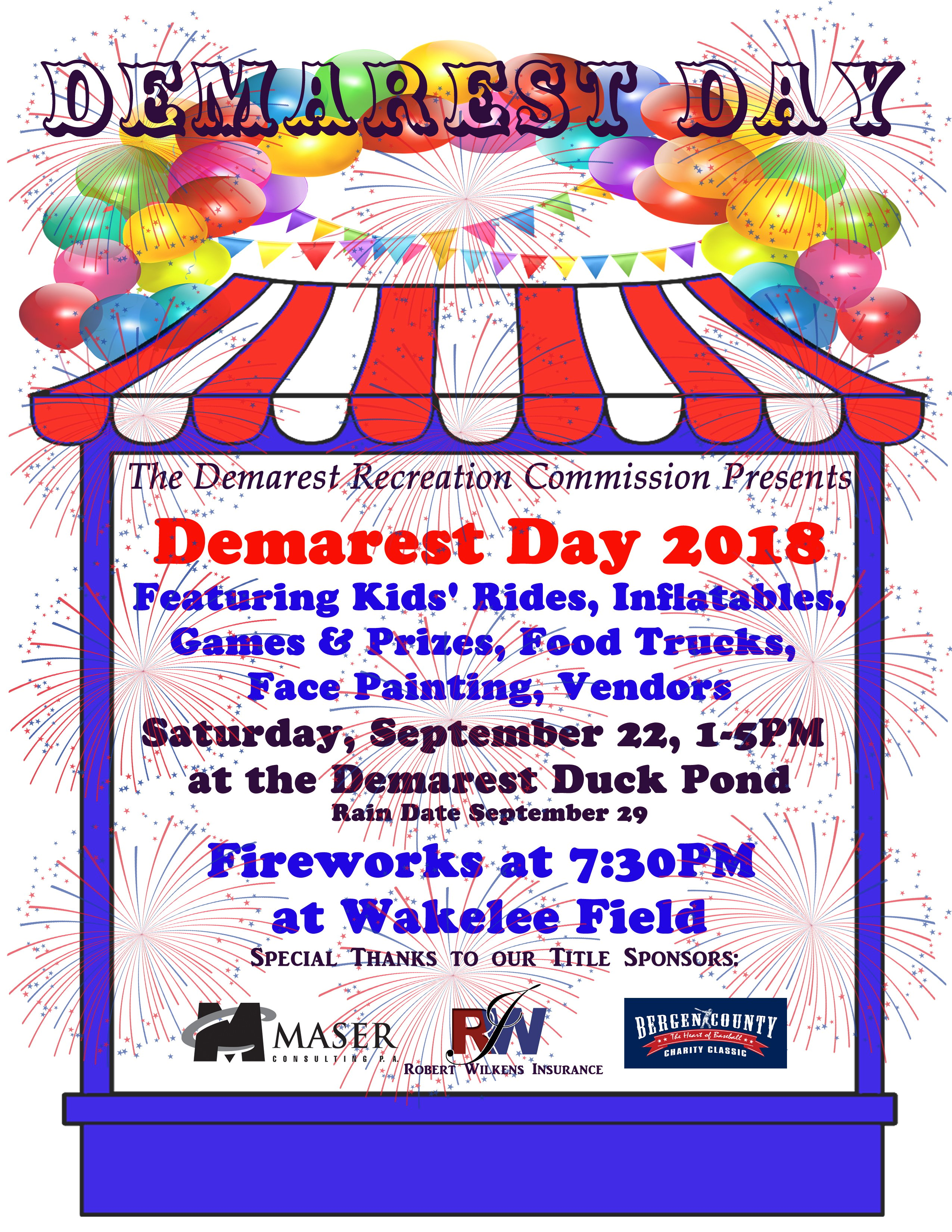 Celebrate the Fall Season at Demarest Day & Fireworks on September 22
