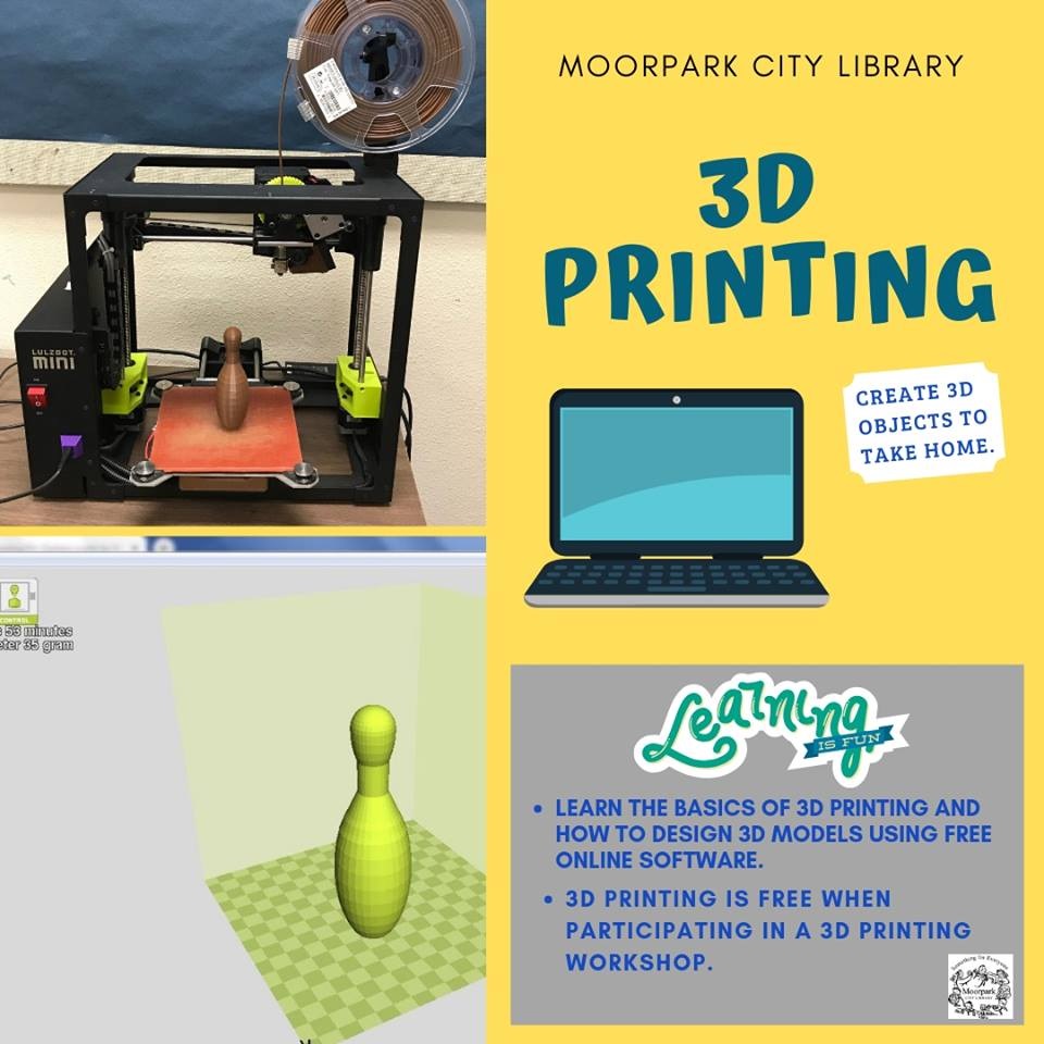 Teens Moorpark Library 3d Thursday Workshops Cookie Cutters Moorpark Pre Registration Required