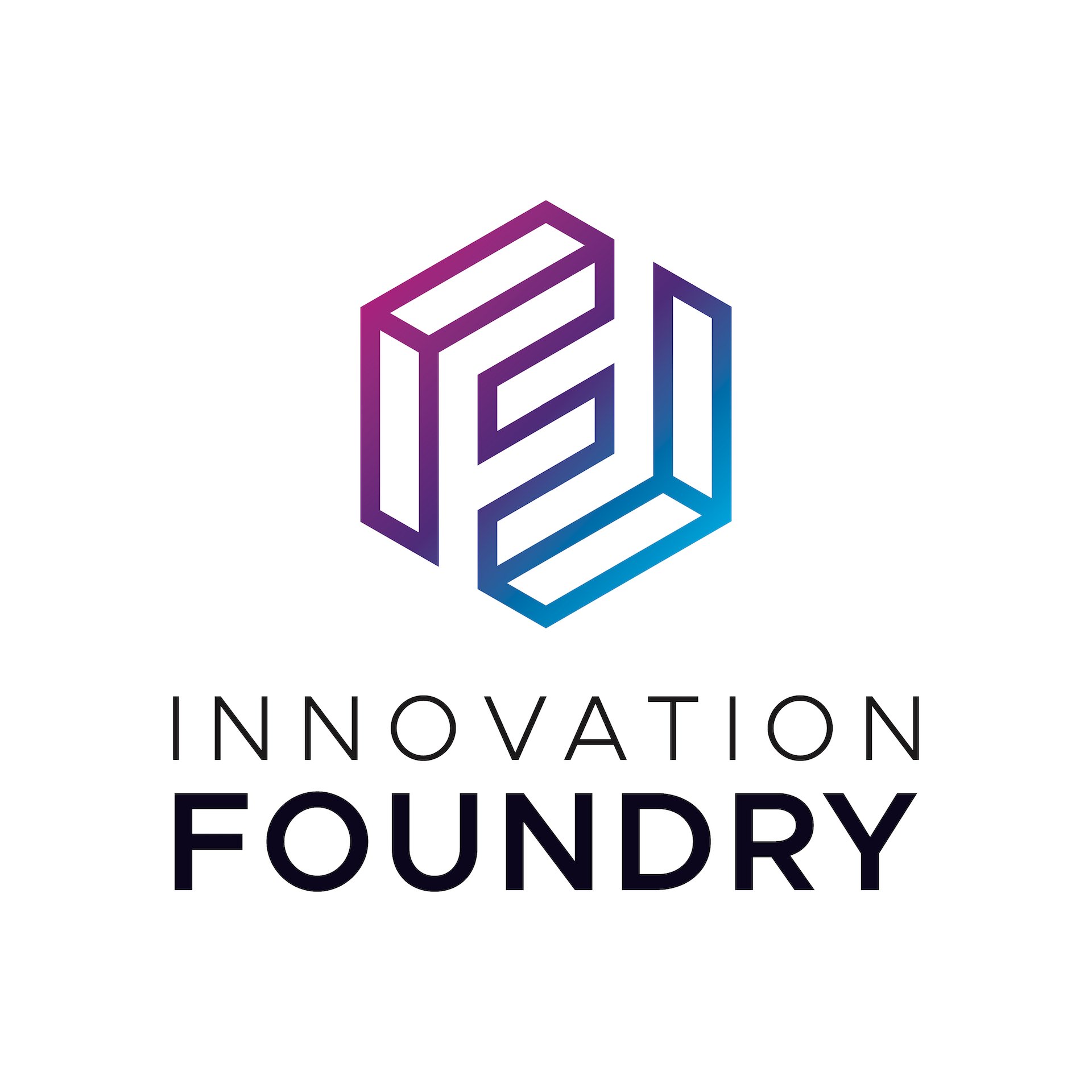 Innovation Foundry - logo is a geometric image on white background