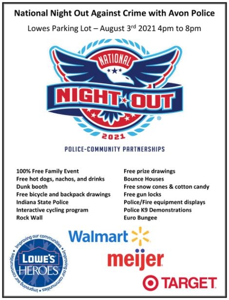 National Night Out Against Crime with Avon Police | Macaroni KID Hendricks