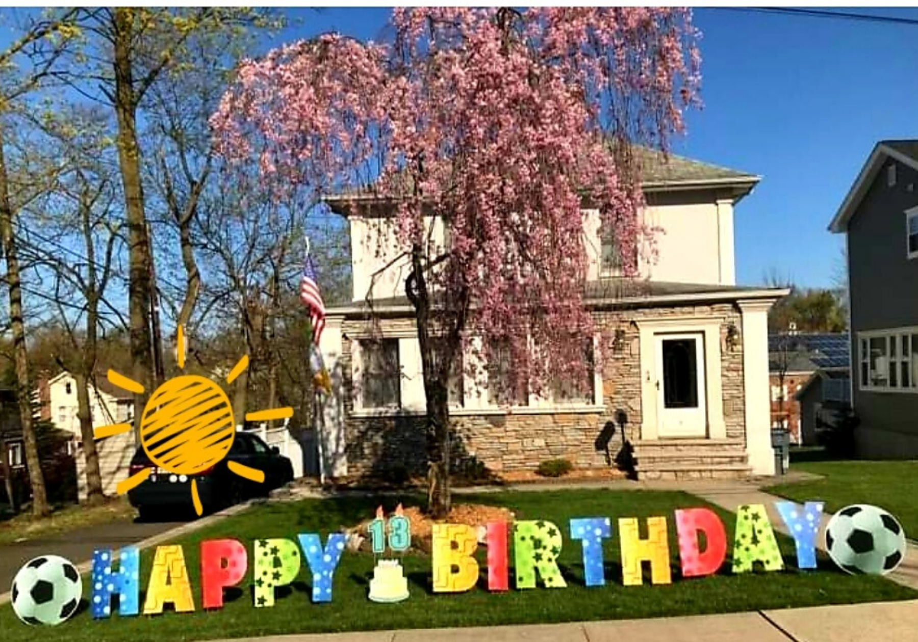 Lyndhurst Custom Happy Birthday Yard Sign By Lol Yards In Lyndhurst