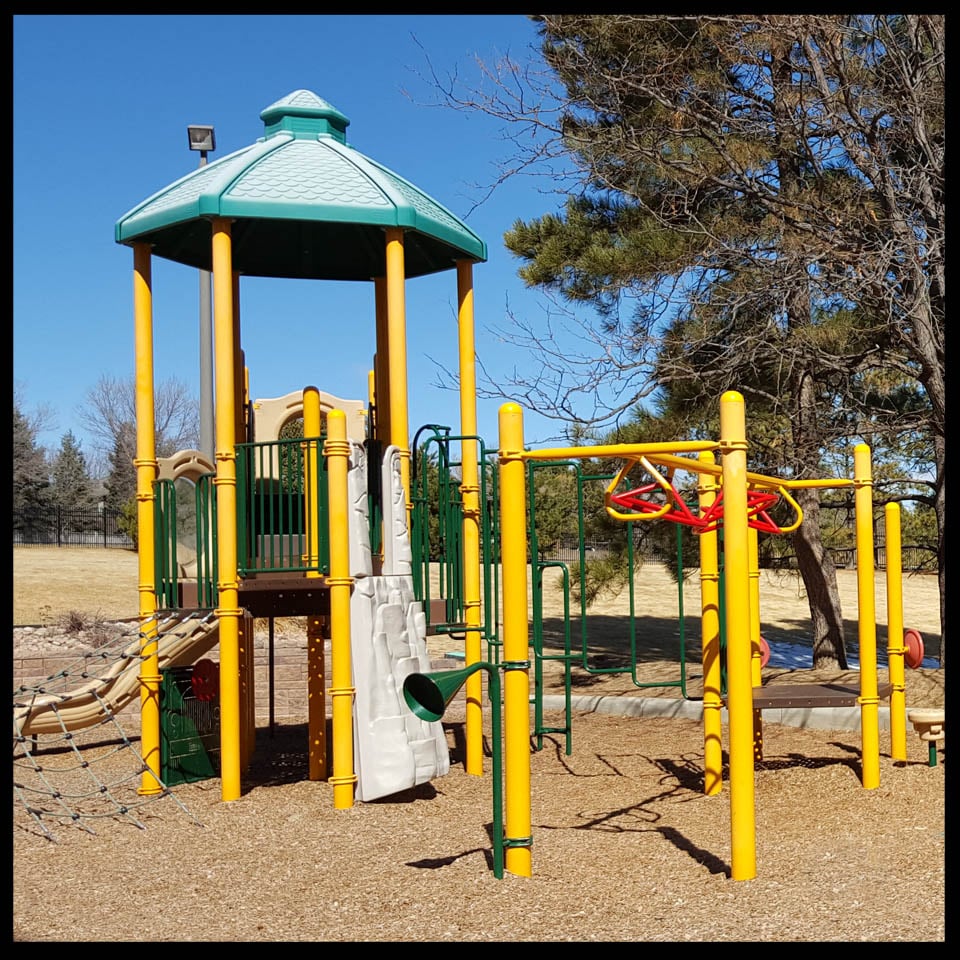 Playground at Bear Park in Englewood, Colorado