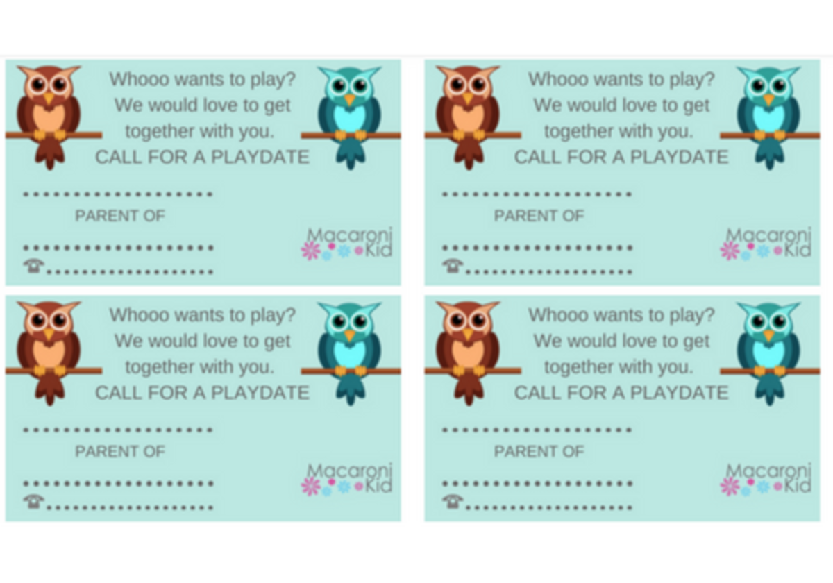 Find Your Friends: Free Printable Playdate Cards to Help You Connect