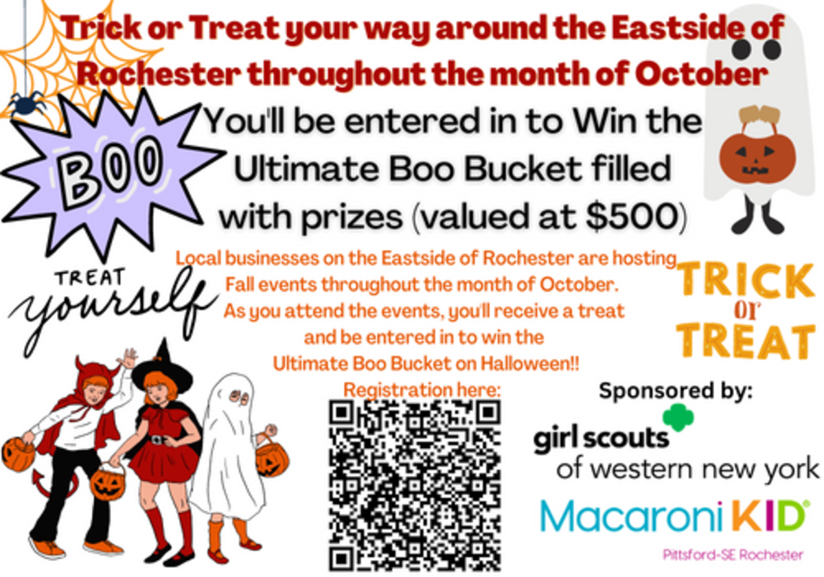 Trick or Treat to WIN the Ultimate Boo Bucket! Macaroni KID Pittsford