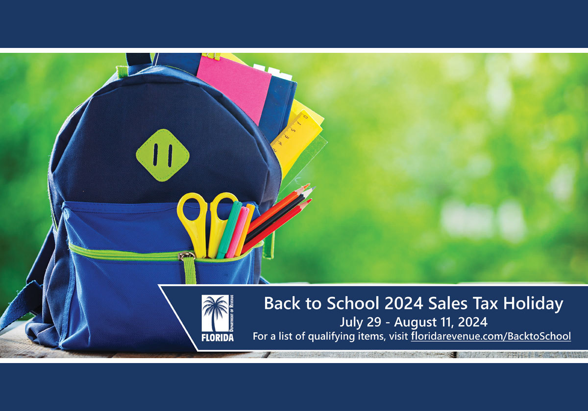 Florida 2024 Back To School Tax Free Holiday July 29th August 11th