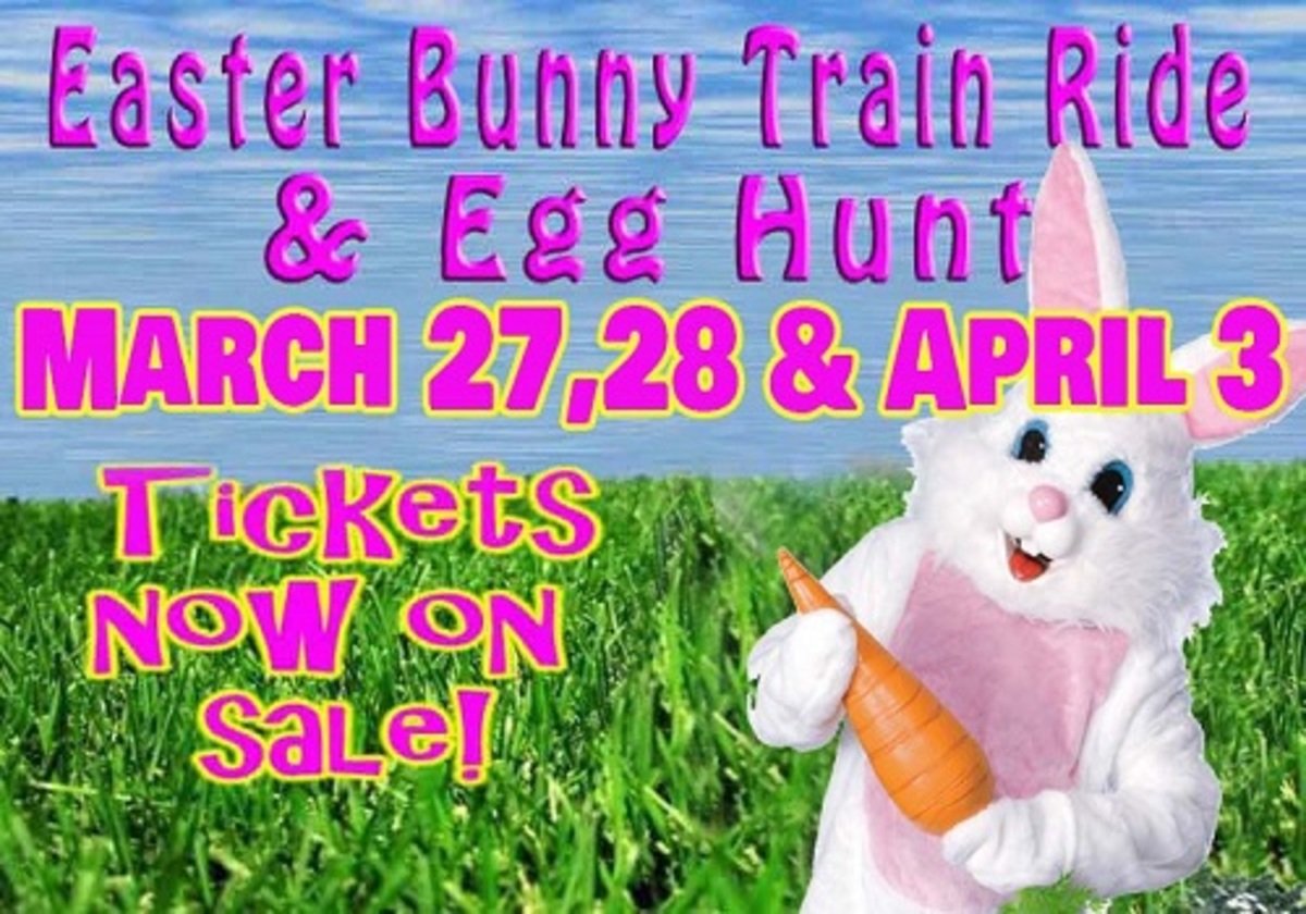 Easter Bunny Train Ride & Egg Hunt Giveaway Tickets for Family of 4