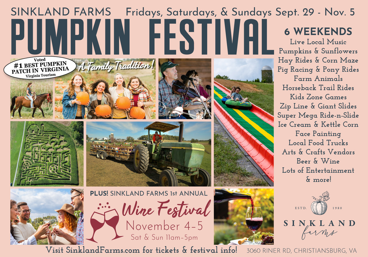 Look for Pumpkintron & Scarecrow at Sinkland Farms Pumpkin Festival ...