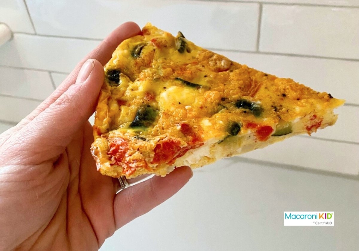 Easy, Get-your-veggies-in Recipe: Zucchini, Tomato, And Feta Frittata 