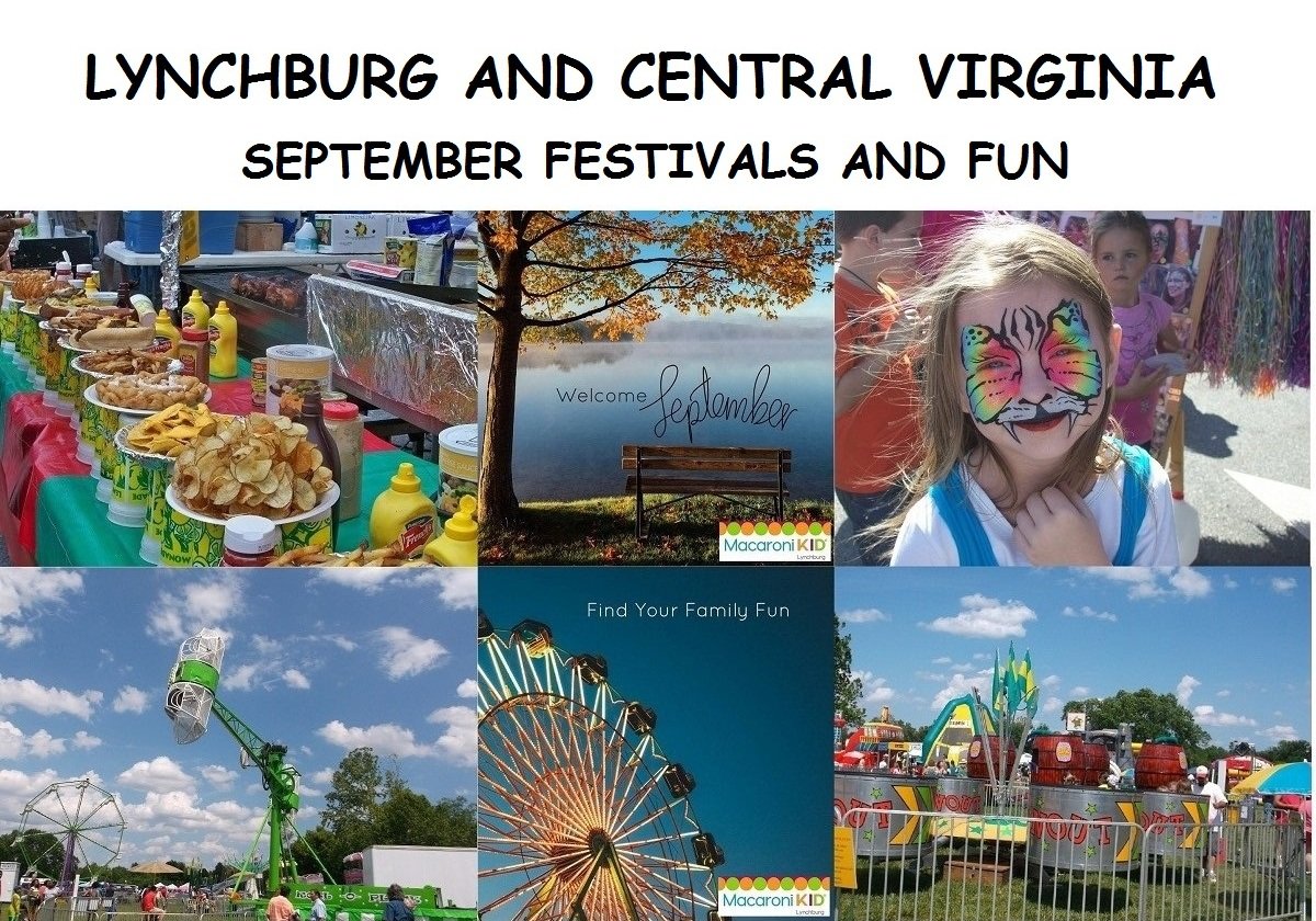 Lynchburg and Central Virginia Fall Festivals and Fun September 2024