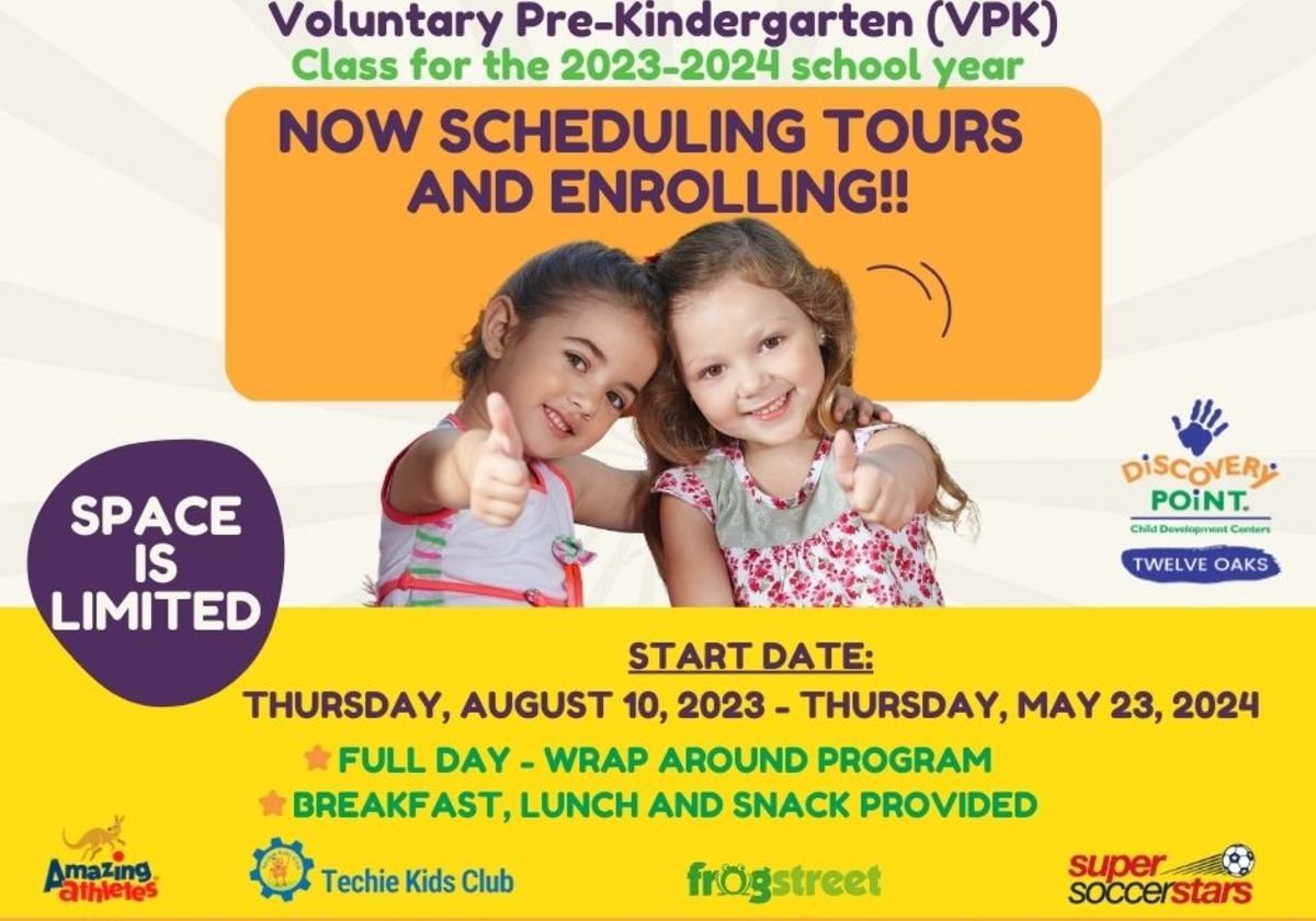 Discovery Point Twelve Oaks Now Enrolling For VPK For The 23-24 Year ...