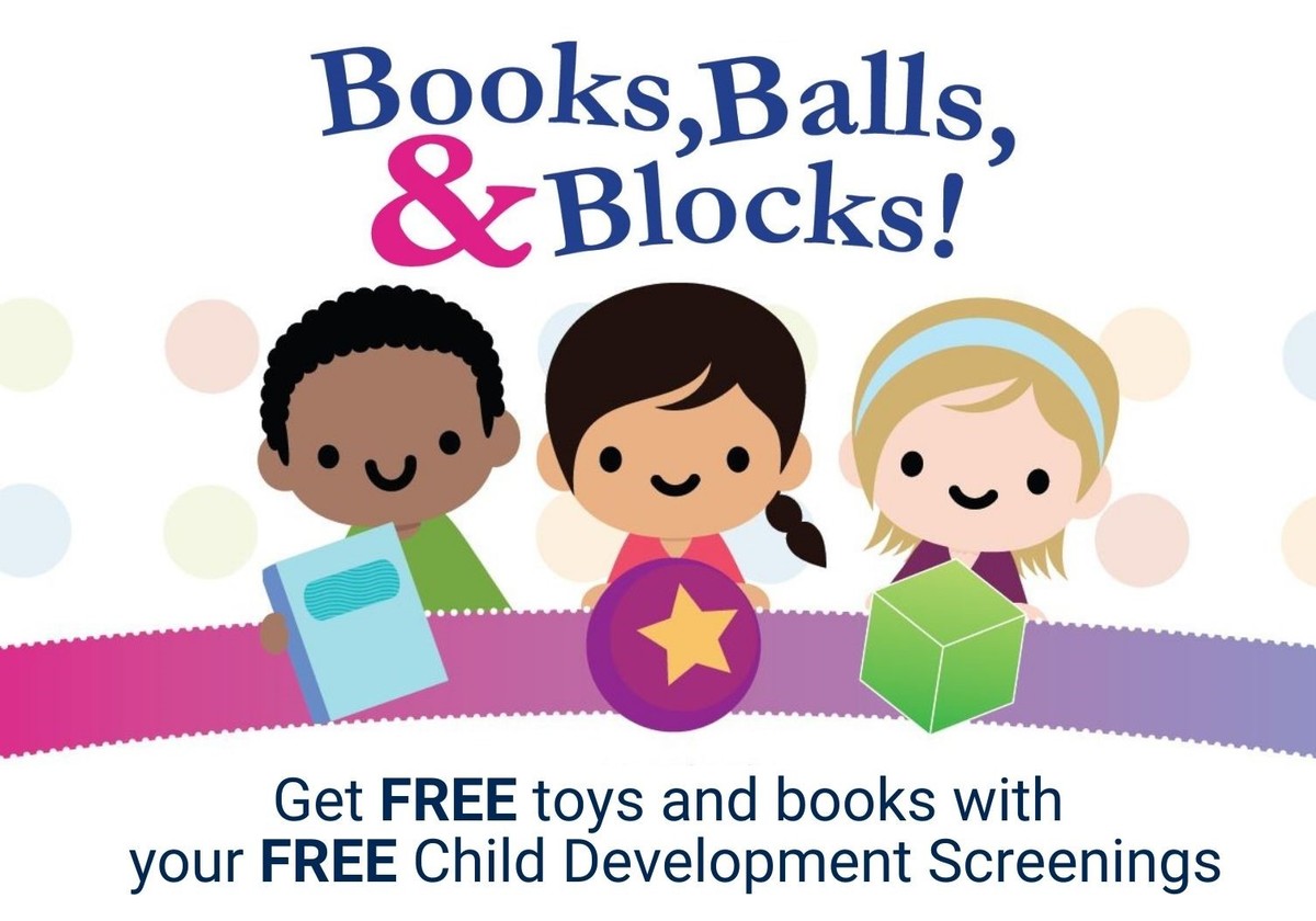 Books, Balls & Blocks - Free Toys & Books with FREE Child Screening ...