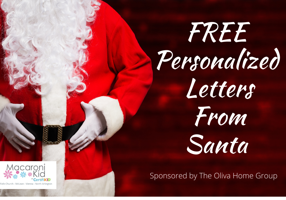 FREE Personalized Letters from Santa! | Macaroni KID McLean-Vienna ...