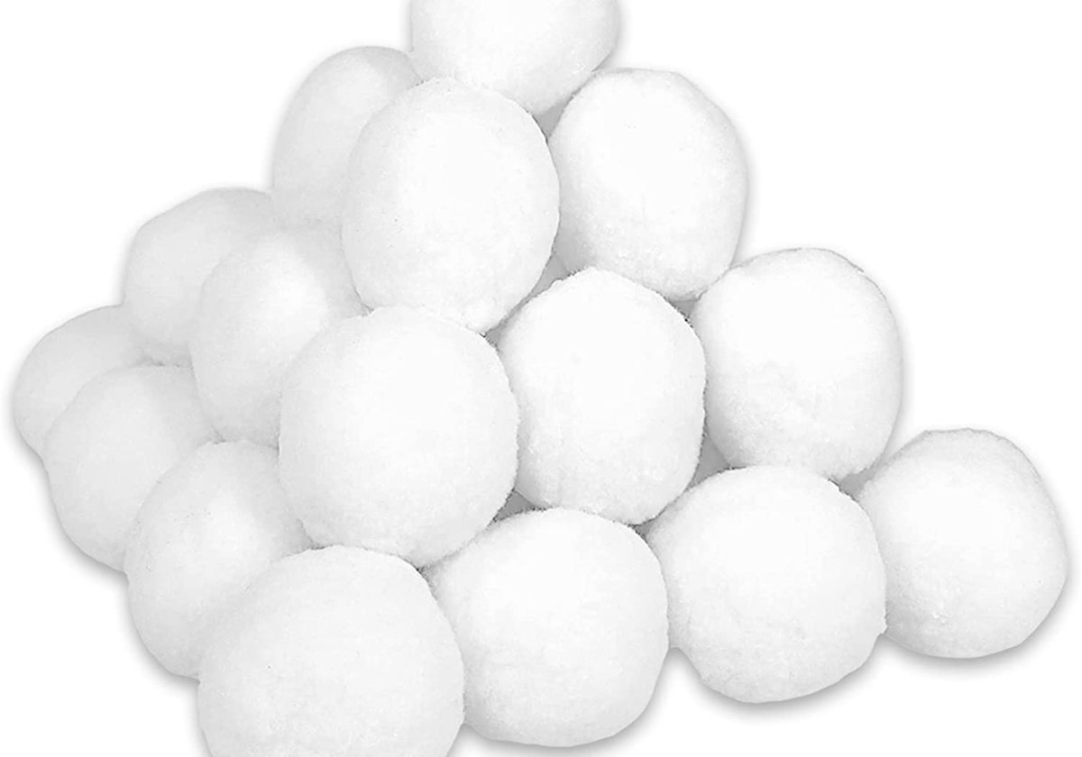 Indoor Snowballs For Kids Snow Fight Set,80 Pack Fake Snowballs  Parent-child Interaction Snowball Fights,fake Snowballs Winter Xmas  Decoration Indoor