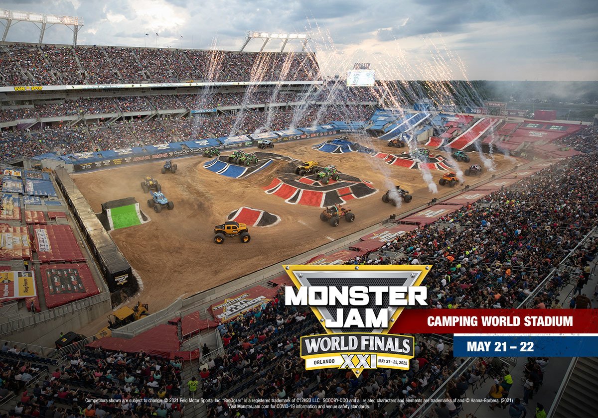 Monster Jam World Finals returns to Camping World Stadium in 2022 – WFTV