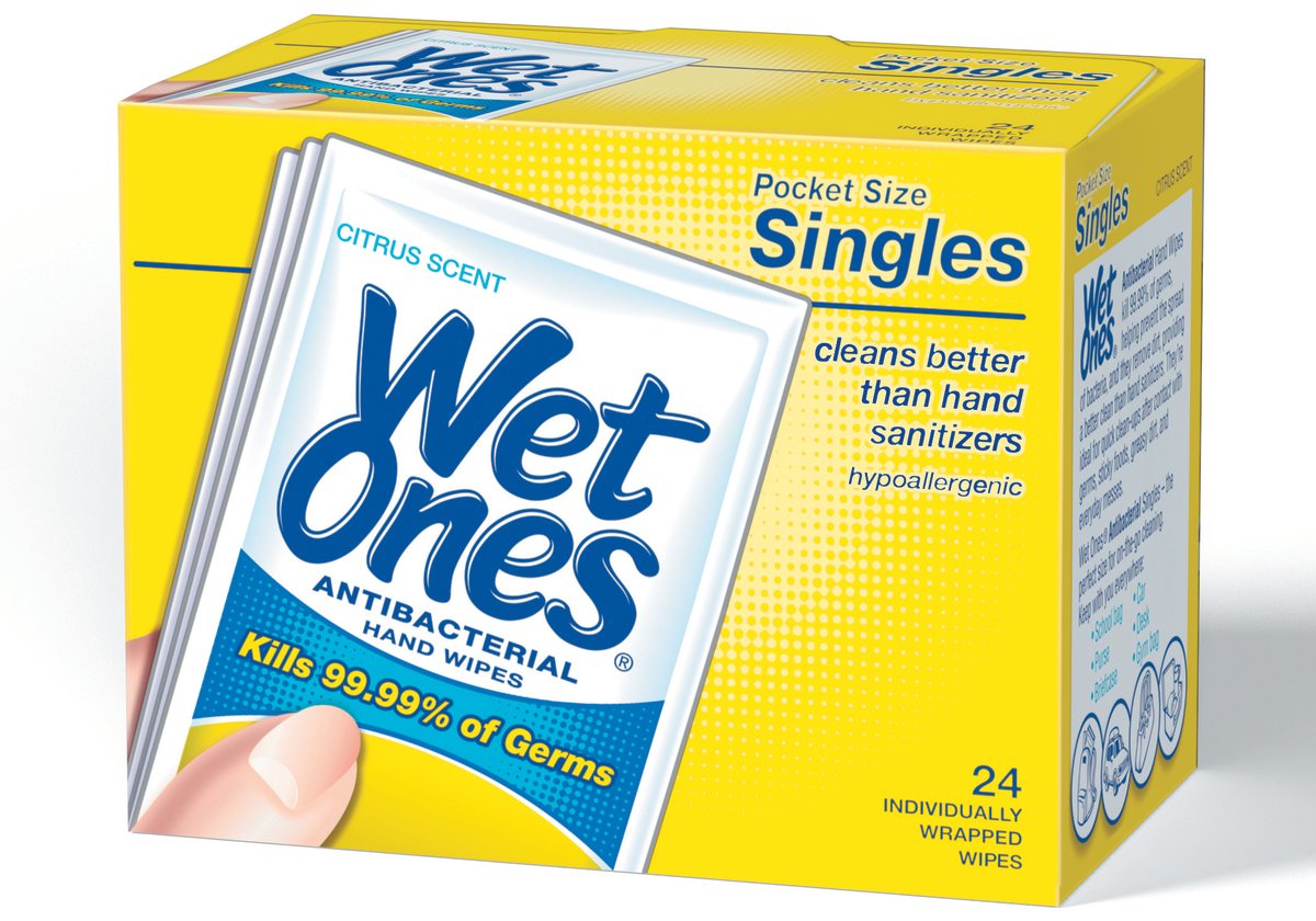 Save on Wet Ones Antibacterial Hand Wipes Citrus Scent Order