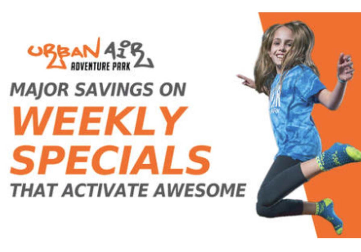 Urban air hotsell adventure park coupons